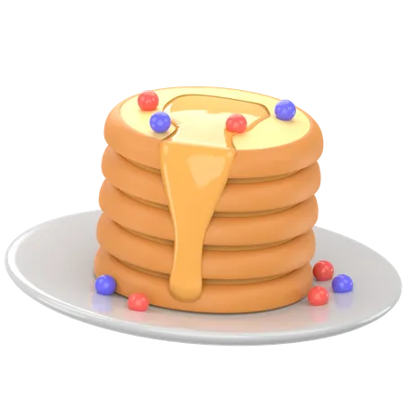 Free Pancake  3D Icon