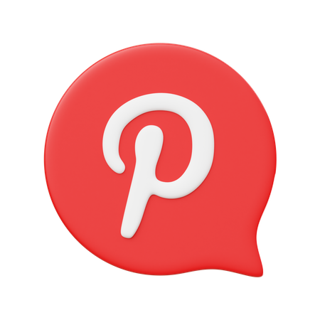 Free Pinterest  3D Logo