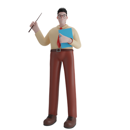 Free Professeur masculin  3D Illustration