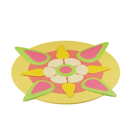 Free Rangoli  3D Illustration