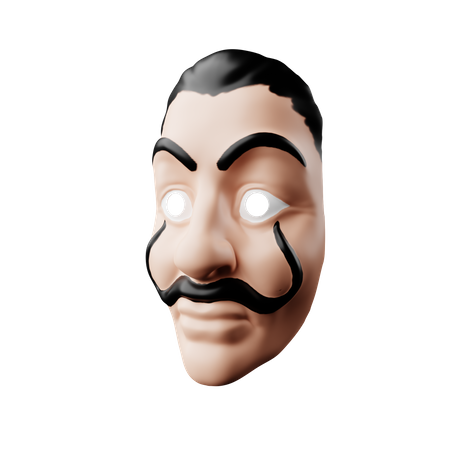 Free Salvador Dali Mask  3D Illustration