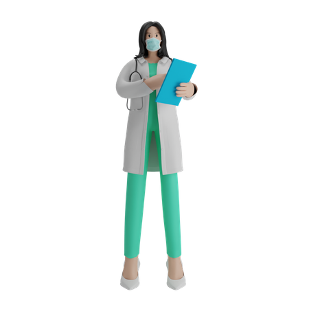 Free Doctora  3D Illustration