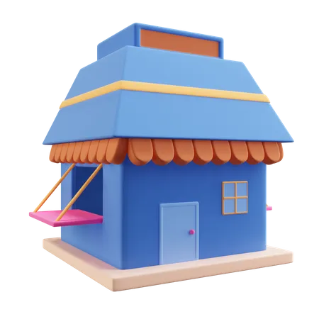 Free Shop  3D Illustration