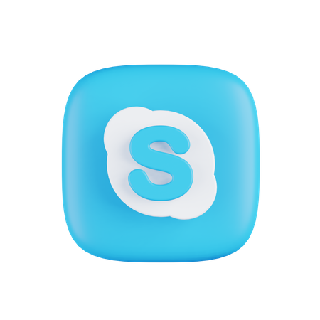 Free Skype  3D Icon