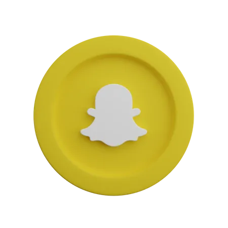 Free Snapchat  3D Logo