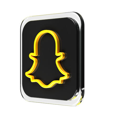 Free Snapchat  3D Logo