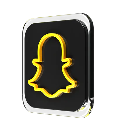 Free Snapchat  3D Logo