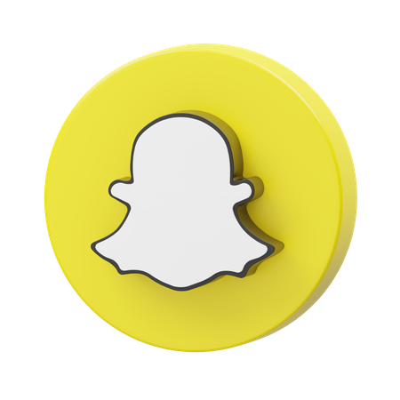 Free Snapchat  3D Logo