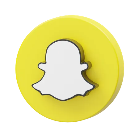 Free Snapchat  3D Logo