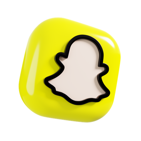 Free Snapchat  3D Logo