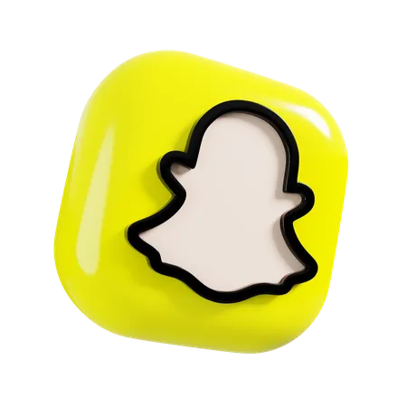 Free Snapchat  3D Logo