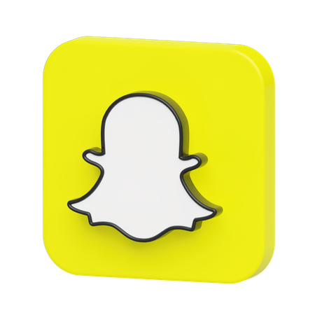 Free Snapchat  3D Logo