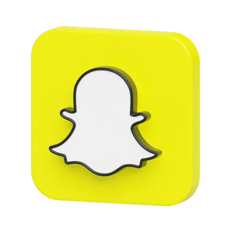 Free Logotipo do snapchat  3D Logo