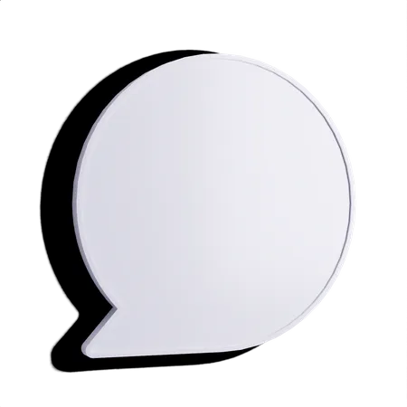 Free Speech Bubble  3D Illustration