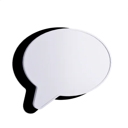 Free Speech Bubble  3D Illustration