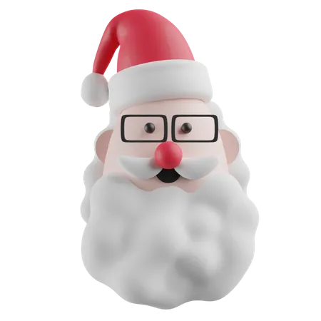 Free Tête de père Noël  3D Icon