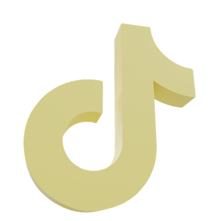 Free Tiktok  3D Icon