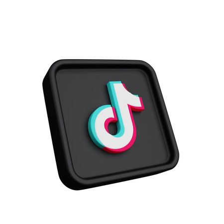 Free Tiktok  3D Logo