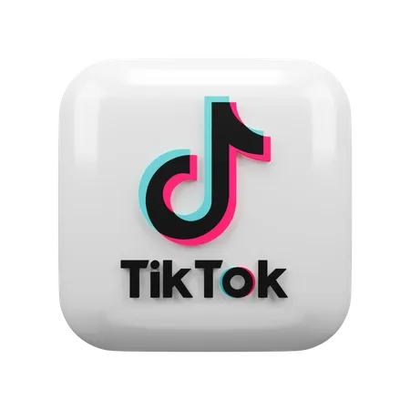 Free Tiktok  3D Logo