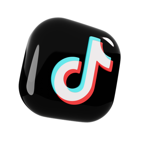 Free TikTok  3D Logo