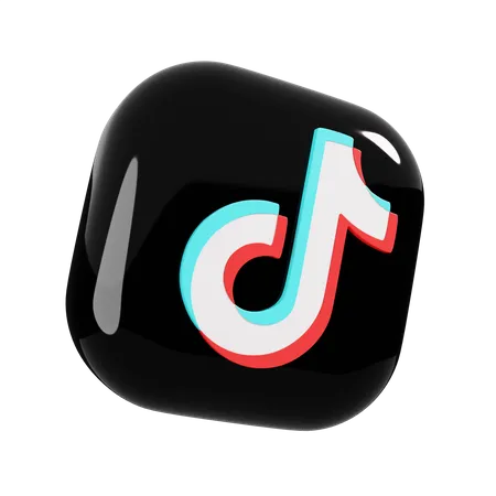 Free TikTok  3D Logo