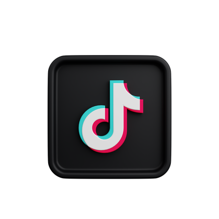 Free Tiktok  3D Logo