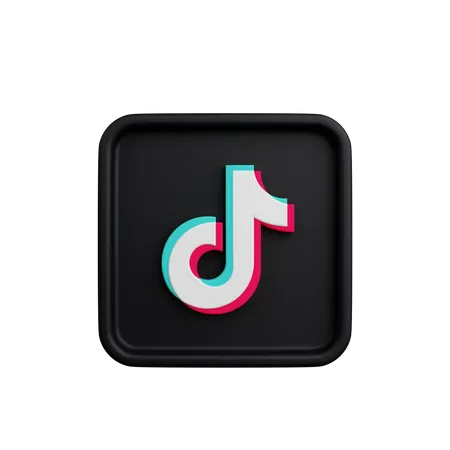 Free Tiktok  3D Logo