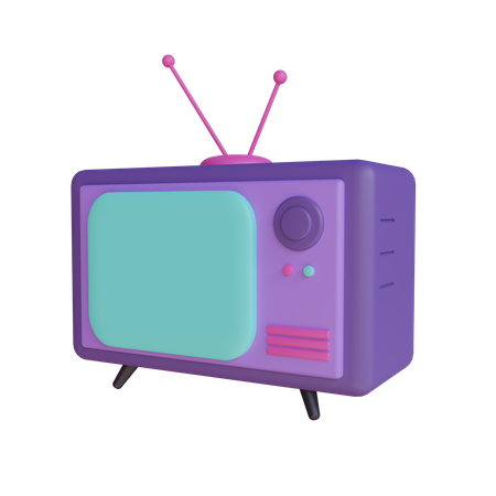 Free Televisão retrô  3D Illustration