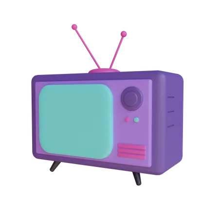 Free Televisão retrô  3D Illustration