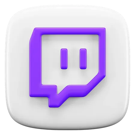 Free Twitch  3D Icon