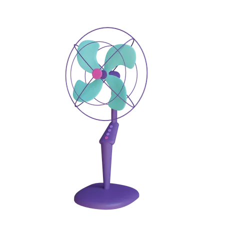 Free Ventilador elétrico  3D Illustration