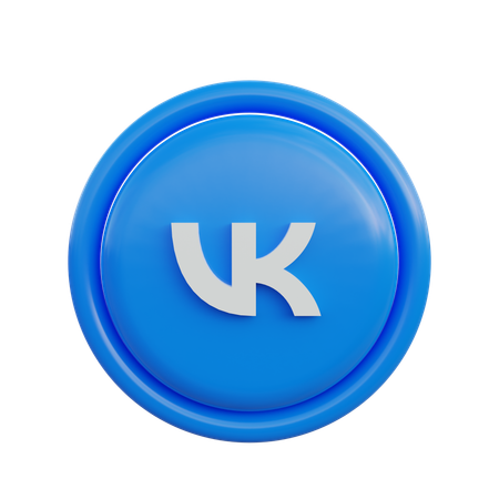 Free Vk  3D Icon