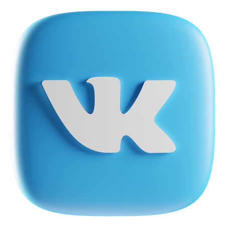 Free Vk  3D Icon