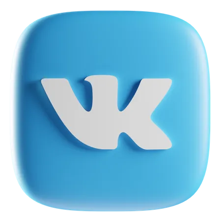 Free Vk  3D Icon