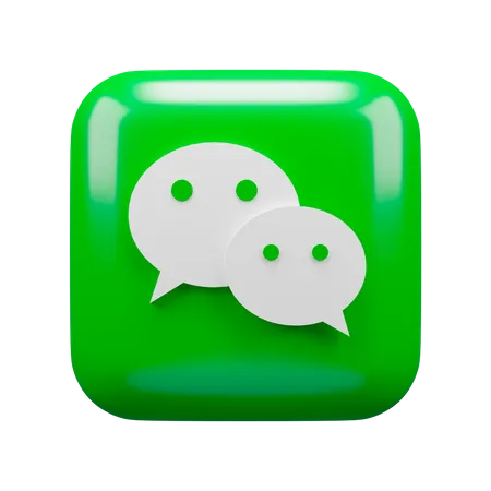 Free Wechat  3D Logo