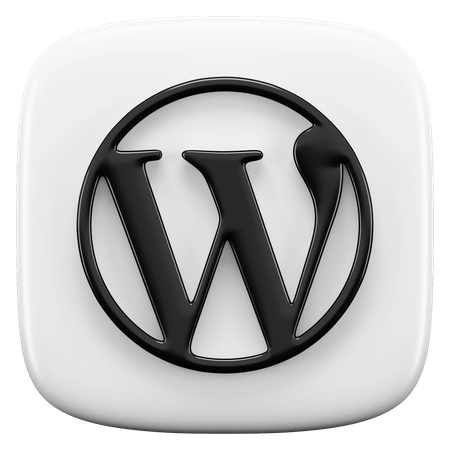 Free WordPress  3D Icon