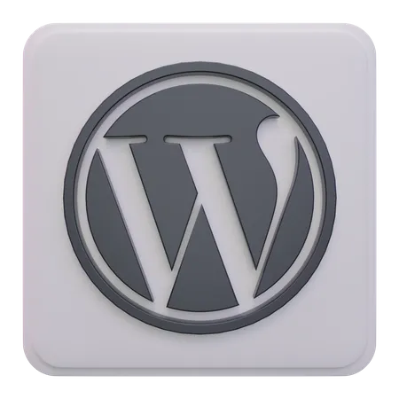 Free WordPress  3D Icon