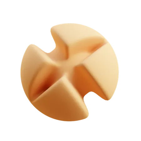 Free X boolean sphere  3D Icon