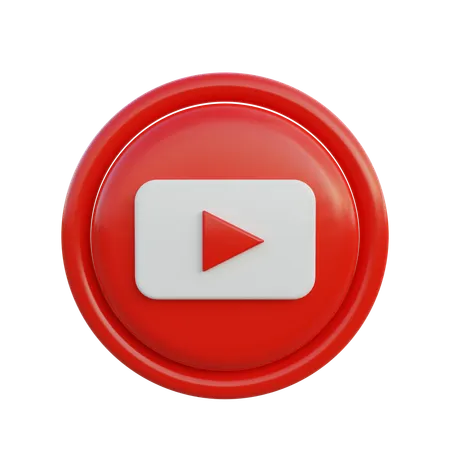 Free YouTube  3D Icon