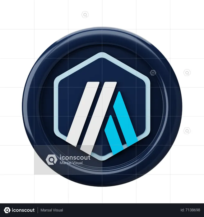 Arbitragem ARB Coin  3D Icon