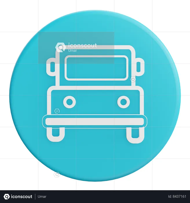 Autobús  3D Icon