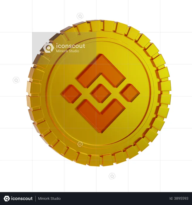 Binance Coin  3D Illustration