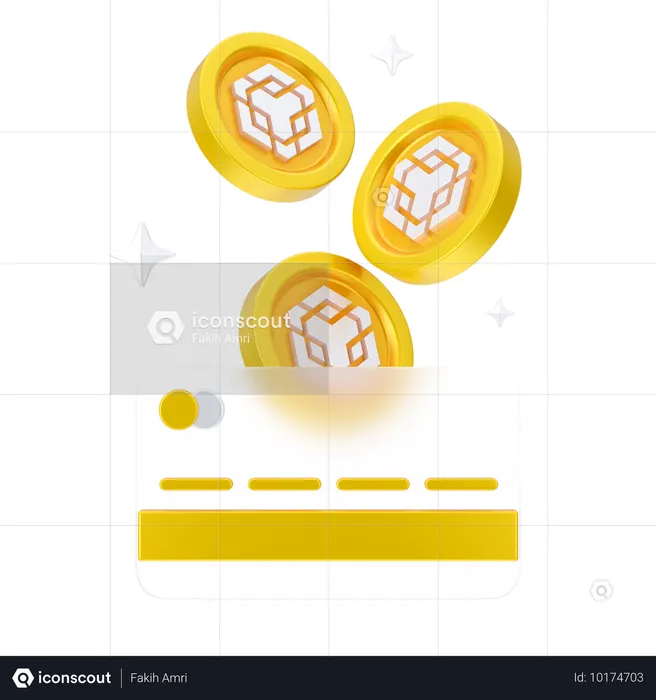 Binance Hologram  3D Icon