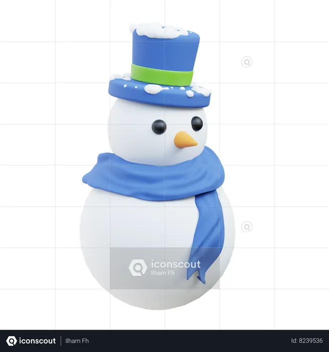 Boneco de neve  3D Icon