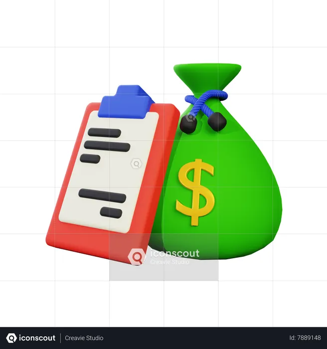 Budget List  3D Icon