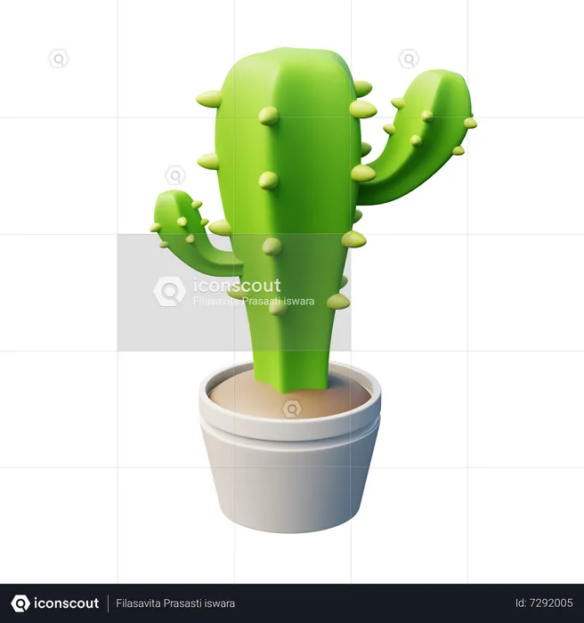 Cactus  3D Icon