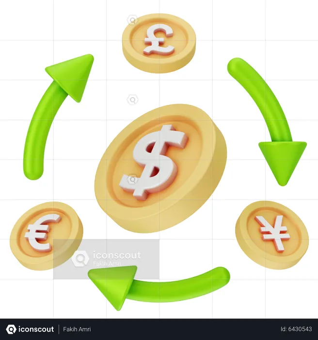 Échange de devises  3D Icon