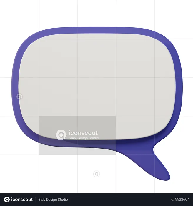 Chat Bubble  3D Icon