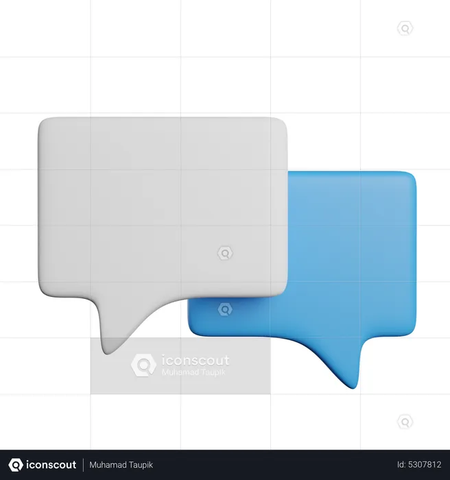 Chat Bubble  3D Icon