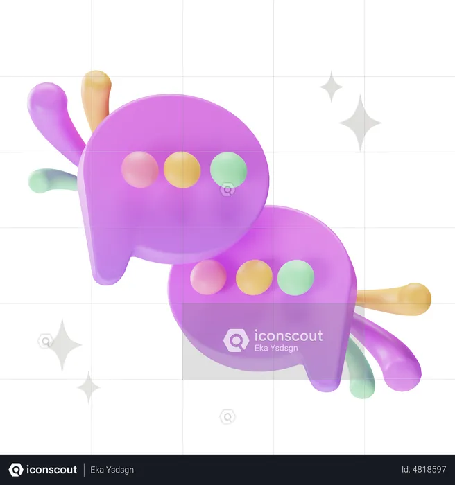 Chat Bubble  3D Icon